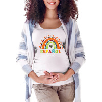 Espanol Squad Bilingual Spanish Teacher Back To School 2022 T Shirt Maternity Scoop Neck T-shirt | Artistshot