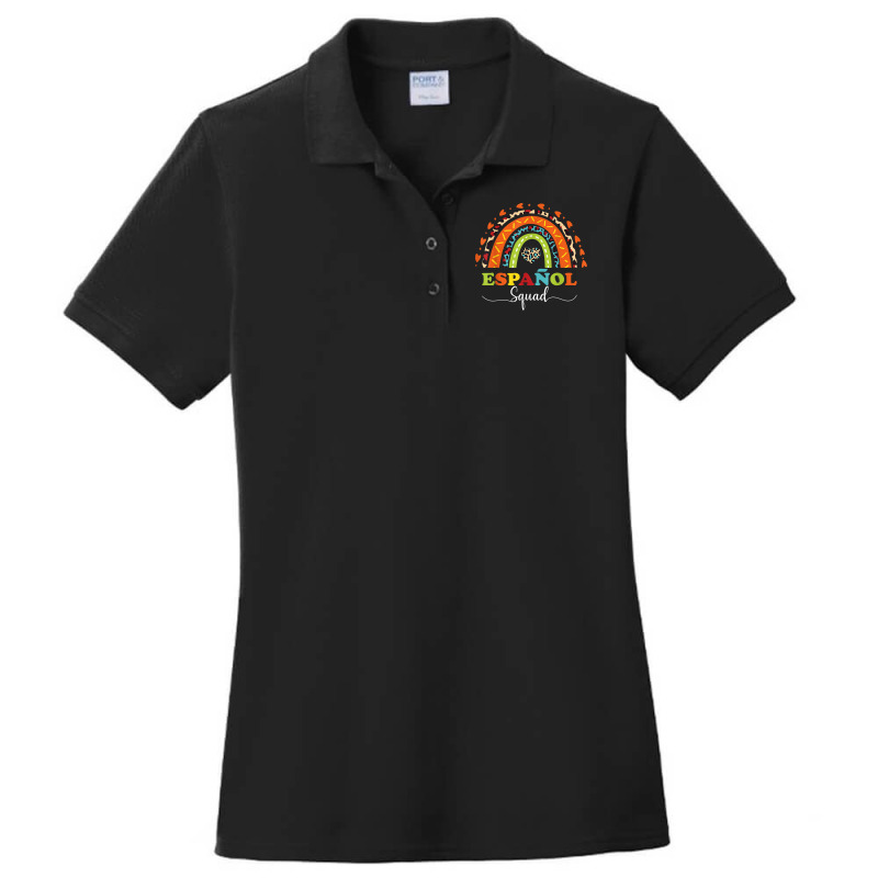 Espanol Squad Bilingual Spanish Teacher Back To School 2022 T Shirt Ladies Polo Shirt by cm-arts | Artistshot