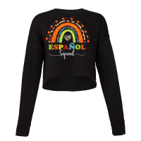 Espanol Squad Bilingual Spanish Teacher Back To School 2022 T Shirt Cropped Sweater | Artistshot