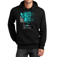 Scleroderma Awareness Teal Butterflies Unisex Hoodie | Artistshot