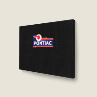 Retro Pontiac Classic Car Dealership Sign Landscape Canvas Print | Artistshot