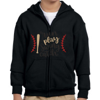 Run Play Swing Catch Youth Zipper Hoodie | Artistshot