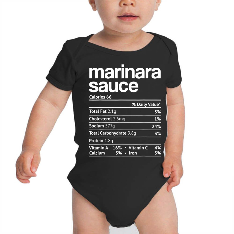 Marinara Sauce Nutrition Fact Funny Thanksgiving Christmas Baby Bodysuit by Marybeth890 | Artistshot