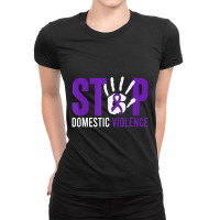 Stop Domestic Violence Awareness Domestic Violence Survivor Ladies Fitted T-shirt | Artistshot