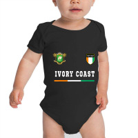 Ivory Coast Sportsoccer Jersey Flag Football Baby Bodysuit | Artistshot