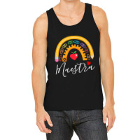 Maestra Cute Rainbow Regalos Para Maestra Bilingue Teache Tank Top | Artistshot