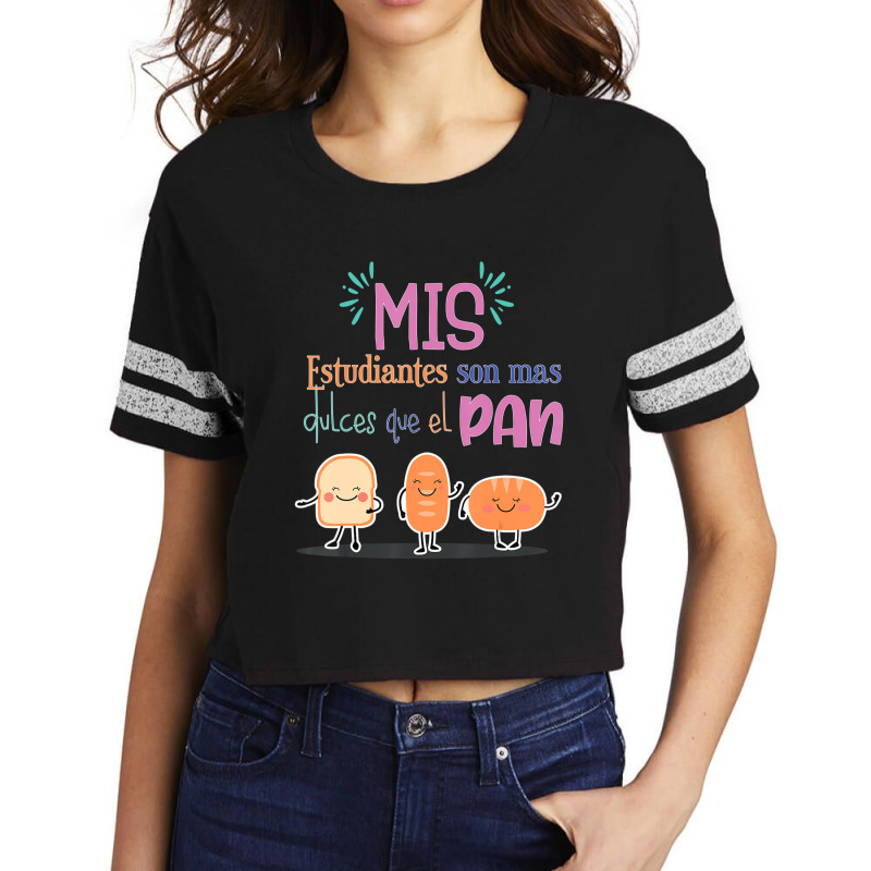 Maestra Espanol Spanish Teacher-03 Scorecard Crop Tee by kentuckykonpha9 | Artistshot