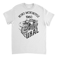 Womens Retro Motorcyle 1960 Ural Vintage Sidecar Motorbike V Neck T Sh Classic T-shirt | Artistshot