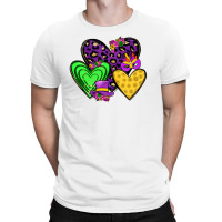 Hearts Mardi Gras T-shirt | Artistshot