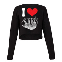 I Heart Sloth Cropped Sweater | Artistshot