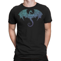 Dragon Word Art  Dungeon Crawler  Rpg Dm Gaming T Shirt T-shirt | Artistshot