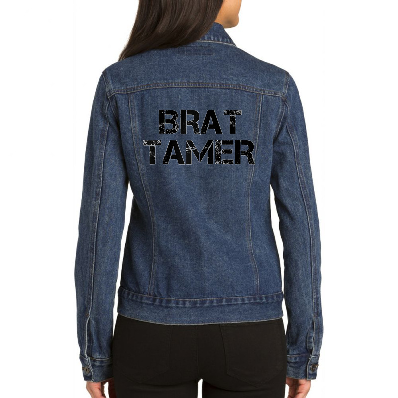 Brat Tamer Bdsm Dominant Submissive Brat Kinky Fetish Raglan Baseball  Ladies Denim Jacket by cm-arts | Artistshot