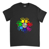 Awareness Sign Language Hand Puzzle Support Classic T-shirt | Artistshot