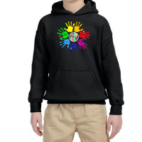 Awareness Sign Language Hand Puzzle Support Youth Hoodie | Artistshot