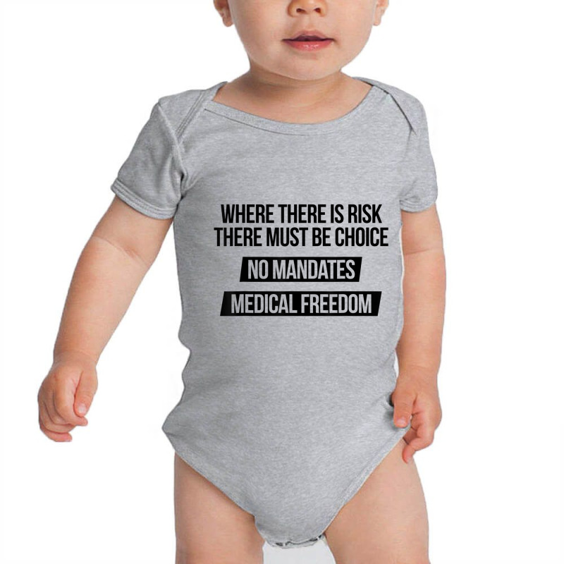 Medical Freedom No Mandates Anti Vaccination Gift T Shirt Baby Bodysuit by cm-arts | Artistshot