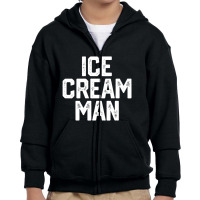 Ice Cream Man Party Costume Father's Day Youth Zipper Hoodie | Artistshot