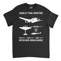 Handley Page Hereford Bomber British Ww2 Plane Cutout Silhouettes Gift Classic T-shirt | Artistshot