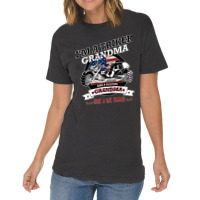 Womens Triker Grandma With A Trike And Usa Flag Vintage T-shirt | Artistshot