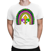 Mardi Gras Fleur De Lis Rainbow T-shirt | Artistshot