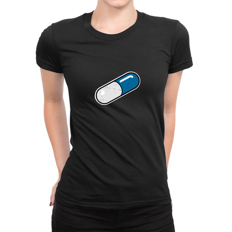 Kannada Pill 1 Ladies Fitted T-Shirt by cm-arts | Artistshot