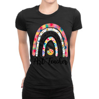 Art Teacher Rainbow Caring Dedicated Loving Vintage T Shirt Ladies Fitted T-shirt | Artistshot