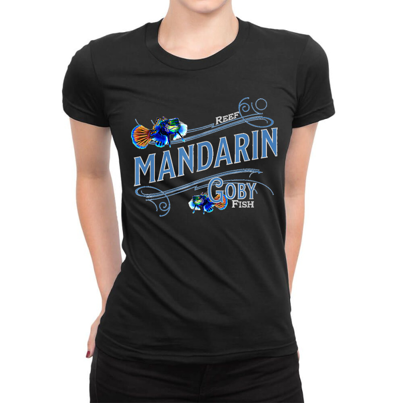 Mandarin Goby Reef Saltwater Ocean Aquarium Fish Lovers T Ladies Fitted T-Shirt by cm-arts | Artistshot