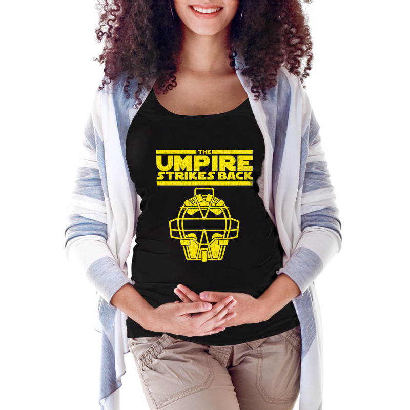 Mens The Umpire Strikes Back Baseball Maternity Scoop Neck T-shirt by Kemriban527 | Artistshot