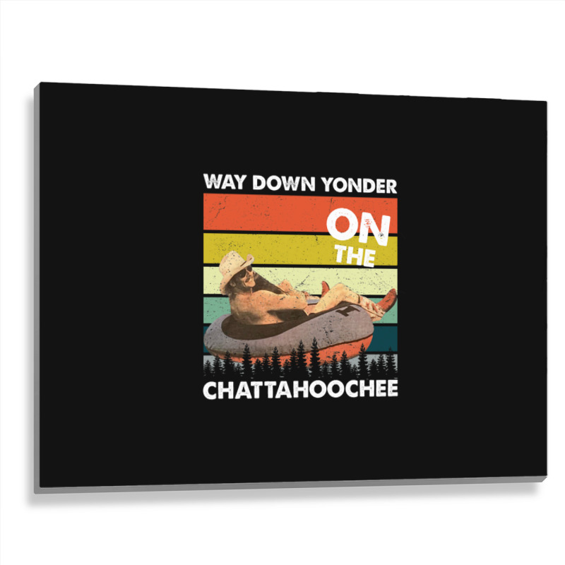 Vintage Way Down Yonder On The Chattahoochee Gift Men Women Metal Print Horizontal | Artistshot