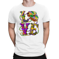 Mardi Gras Love With King Cake T-shirt | Artistshot