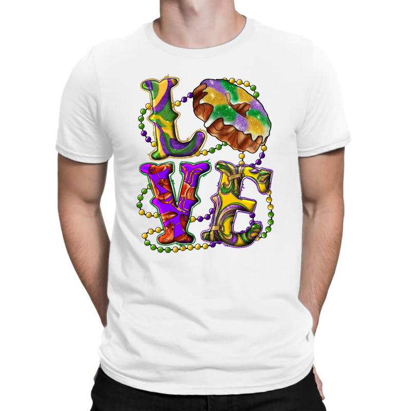 Mardi Gras Love With King Cake T-shirt | Artistshot