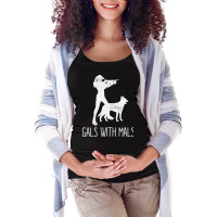 Gals With Mals Belgian Malinois Lover Pullover Hoodie Maternity Scoop Neck T-shirt | Artistshot