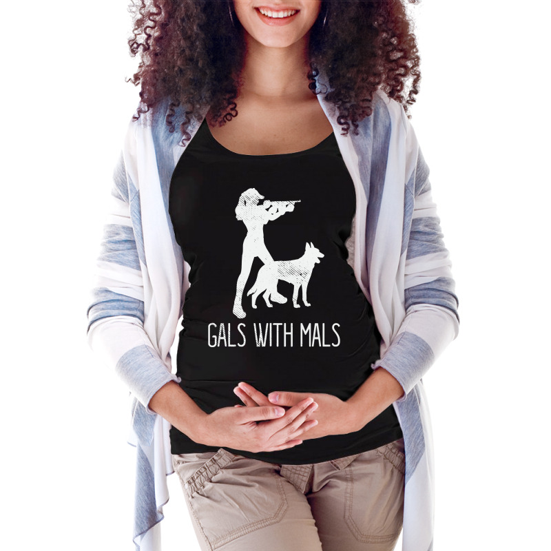 Gals With Mals Belgian Malinois Lover Pullover Hoodie Maternity Scoop Neck T-shirt by MleczynskiShae | Artistshot