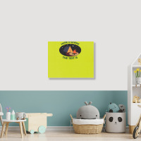 Home Is Tent Funny Landscape Canvas Print | Artistshot