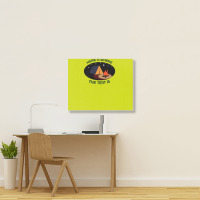 Home Is Tent Funny Landscape Canvas Print | Artistshot