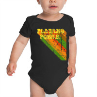 Platano Power Retro Vintage Baby Bodysuit | Artistshot