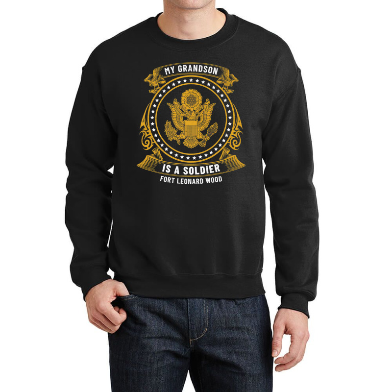 My Grandson Is A Soldier At Fort Leonard Wood Basic Training Premium T Crewneck Sweatshirt by cm-arts | Artistshot