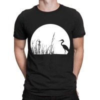 Heron In The Reeds Zen Mood Nature Lovers T-shirt | Artistshot