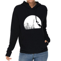 Heron In The Reeds Zen Mood Nature Lovers Lightweight Hoodie | Artistshot