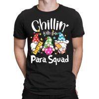 Paraprofessional Para Squad Chillin Gnomes Christmas Teacher T-shirt | Artistshot