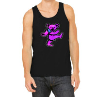 Pink Grateful Dancing Hippie Classic Rock Dead Bear Tank Top | Artistshot