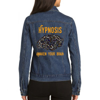 Hypnosis Awaken Your Brain Ladies Denim Jacket | Artistshot