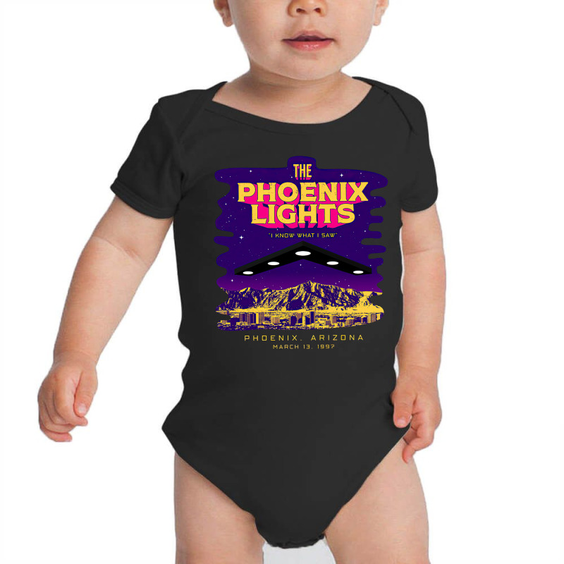 The Phoenix Lights, The Phoenix Lights Vintage, The Phoenix Lights Art Baby Bodysuit | Artistshot