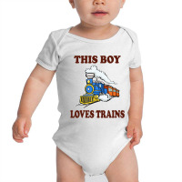 This Boy Loves Trains Gift Train Wagon Lover Baby Bodysuit | Artistshot