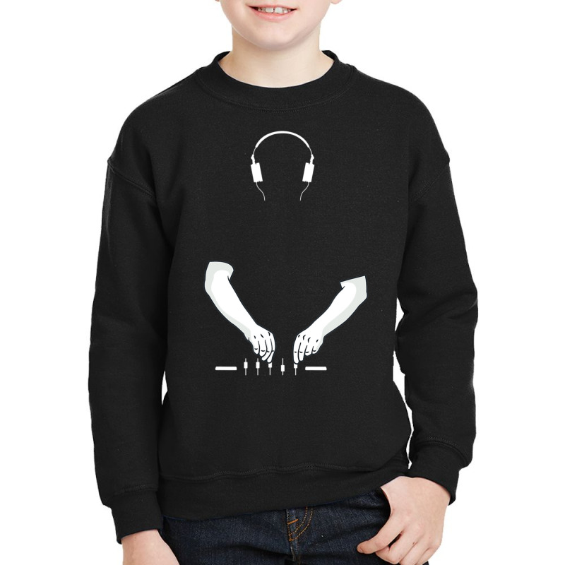 Dj Music Techno Party Drum Bass Rave Headphones Youth Sweatshirt by Kosdapen517 | Artistshot