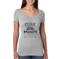 Cleric, The Divine Champion Dungeons & Dragons (black) Women's Triblend Scoop T-shirt | Artistshot