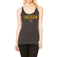 Amsterdam Drawing Of Sun Amber Print T Shirt Racerback Tank | Artistshot