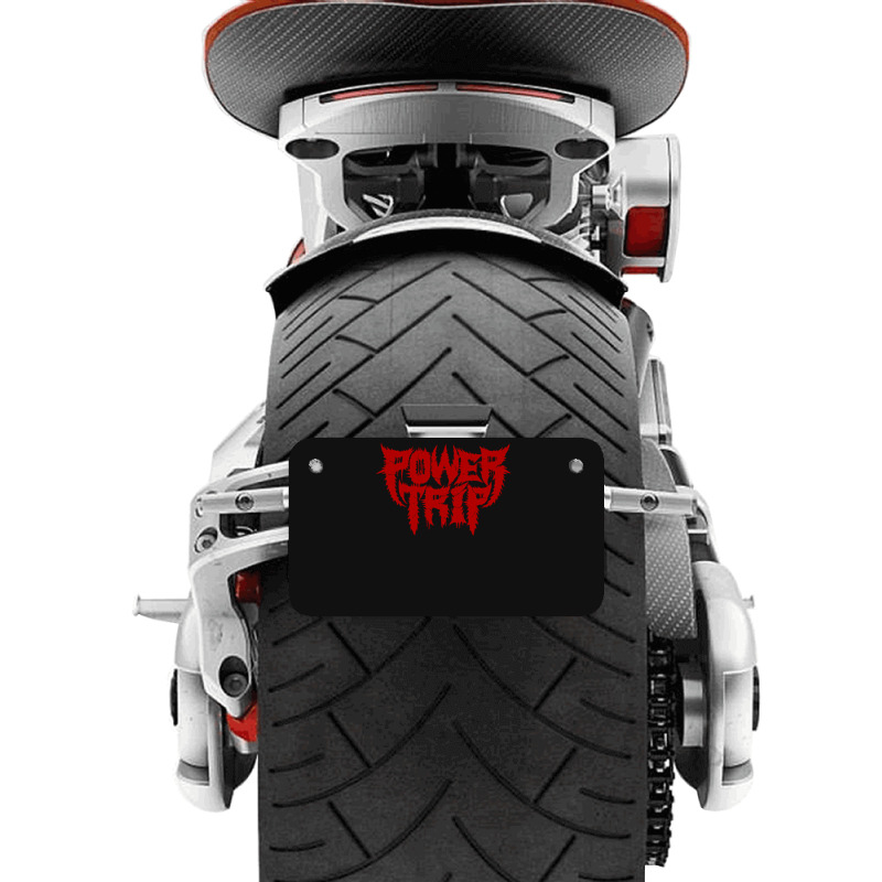 Power Trip Motorcycle License Plate | Artistshot