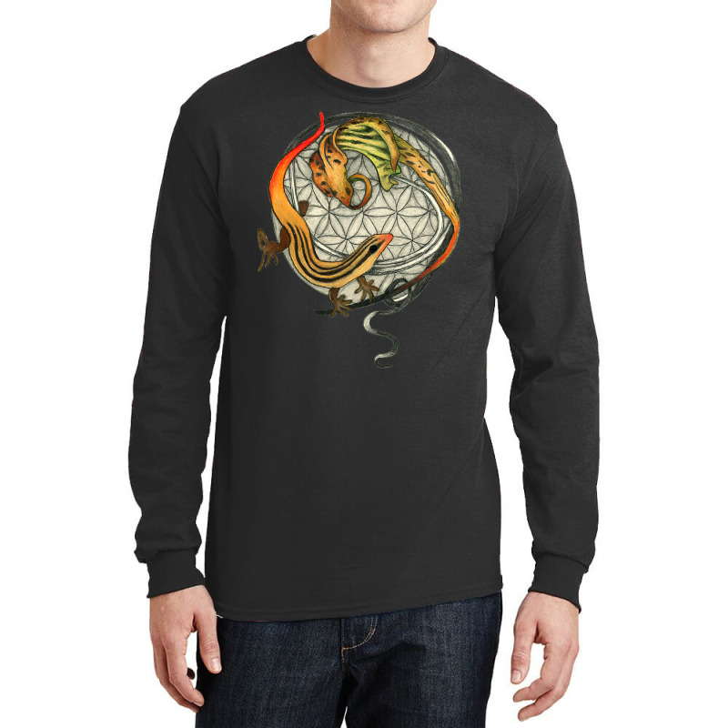 Orange Tailed Skink With Jack In The Pulpit T Shirt Long Sleeve Shirts | Artistshot