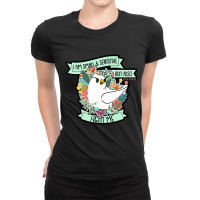 I Am Small And Sensitive But Also Fight Me Ladies Fitted T-shirt | Artistshot