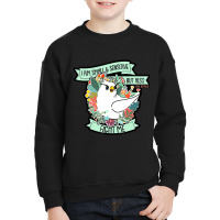 I Am Small And Sensitive But Also Fight Me Youth Sweatshirt | Artistshot